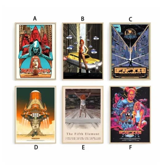 Discover The Fifth Element Movie Poster Canvas Print Wall Art Canvas For Living Room