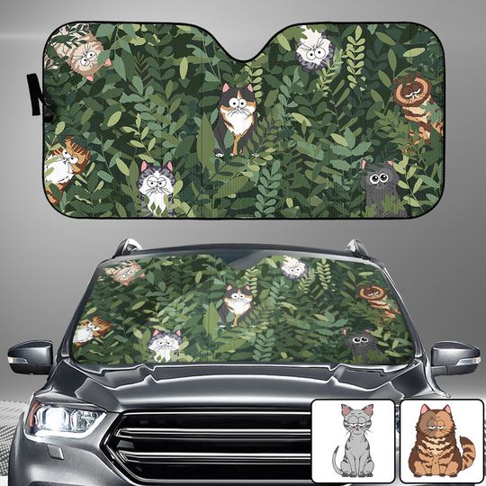 Discover Hidden Cat - Personalized Cat Car Sunshade