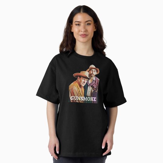 Discover Marshal and Festus - Gunsmoke - Oil Painting T-Shirt