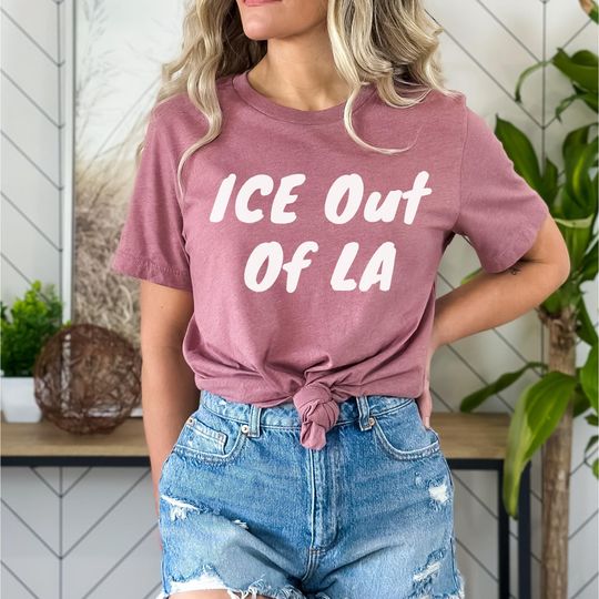 Discover Ice Out Of LA Shirt, Ice Protest Tee, Abolish Ice Shirt, Human Rights Tee