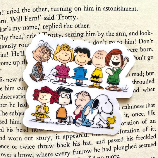 Discover The Peanut Gang Sticker - Beagle Christmas sticker - waterproof - laptop vinyl sticker