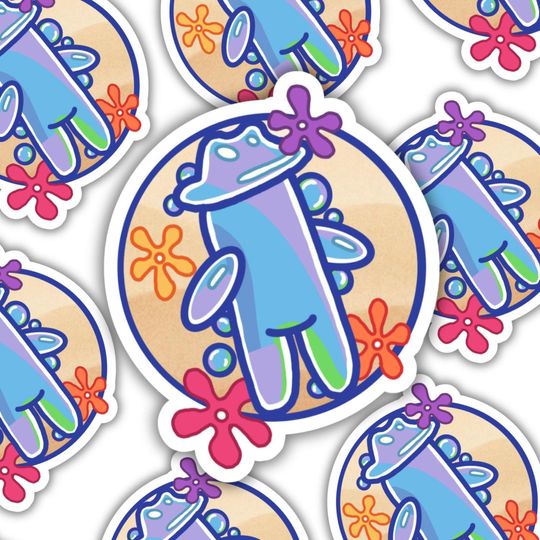 Discover Bubble Buddy | sticker, vinyl, custom, cartoon, SpongeBob SquarePants, Nick 90s, tv show, kid, bubbles