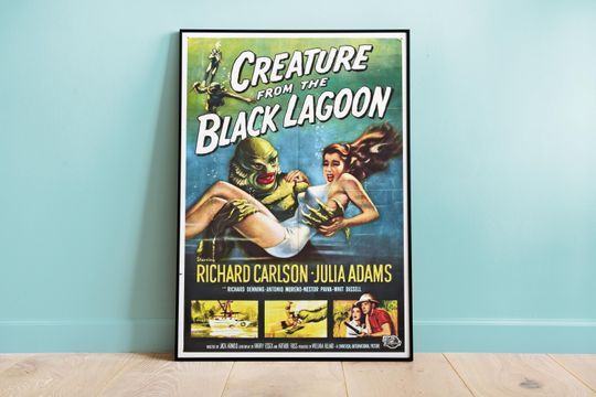 Discover Creature from the Black Lagoon (1954) Movie Poster, B Movie Posters