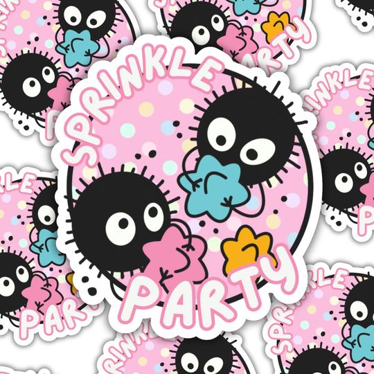 Discover Sprinkle Party | movie, anima, ghibi studio, cute, spirit away, sticker, vinyl