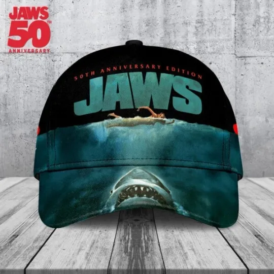 Discover Jaws Baseball Caps AOP, Jaws Baseball Cap