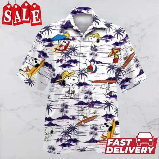 Discover Snoopy Summer Time Hawaiian Shirt, Snoopy Hawaii Shirt Beach Summer MT09