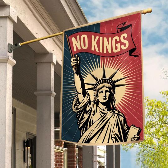 Discover No Kings Liberty Flag – Patriotic Lawn Flag for Pro-Democracy Resistance