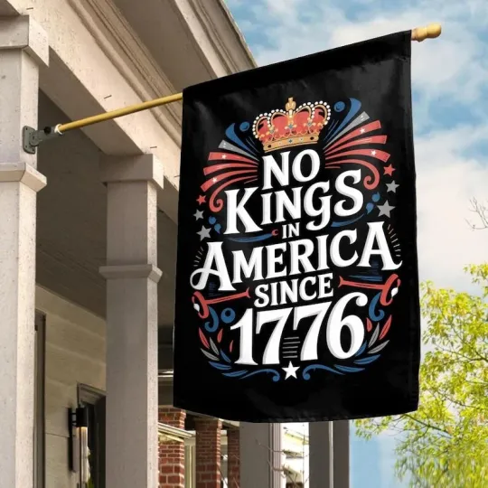 Discover No Kings In America Since 1776 Anti Fascism Impeach Trump Resist Hate Flag