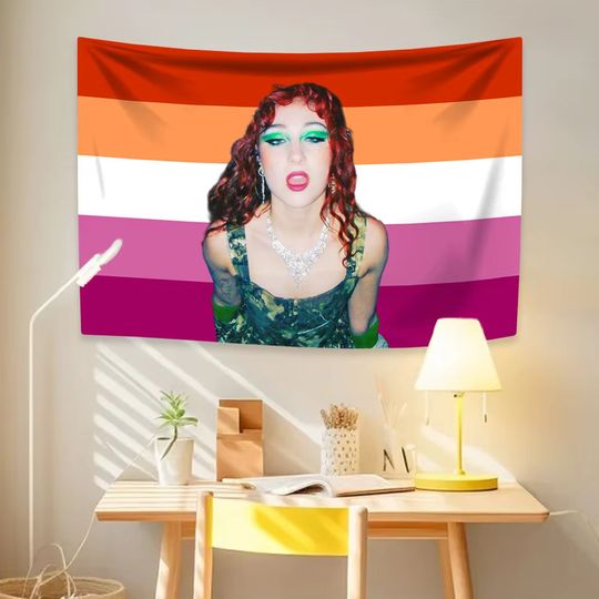 Discover Chappells Star Roan Tapestry Pink American Flag Girl Wall Hanging