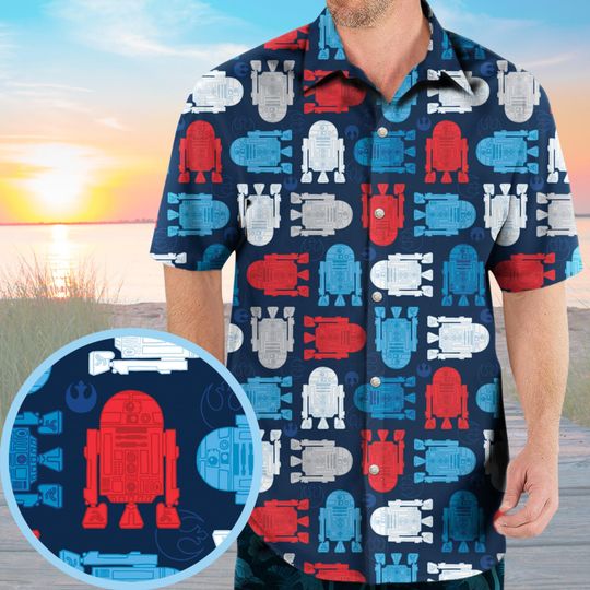 Discover Starr Warss 4th of July Hawaiian Shirt, Patriotic Starr Warss Outfit, Independence Day Shirt