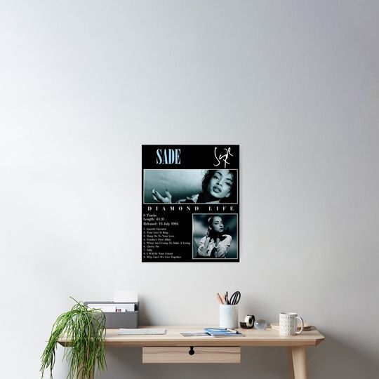 Discover Sade Diamond Vintage Singer Tour Concert Poster