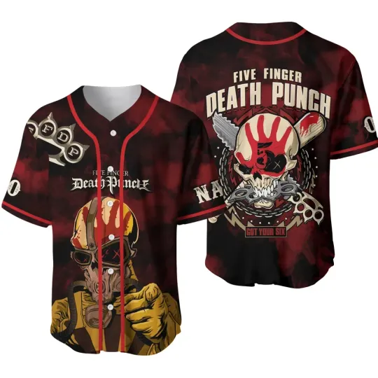 Discover New Five Finger Death Punch Baseball Jersey S to 5XL AOP 3D T-shirt BM1415