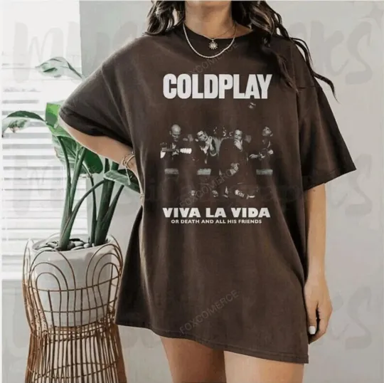 Discover Viva La Vida Coldplay Shirt, Tour 2025 World Tour Tee T-Shirt