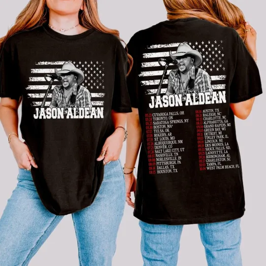 Discover Jason Aldean Full Throttle Tour 2025, Country Music Concert Shirt, Tour Dates