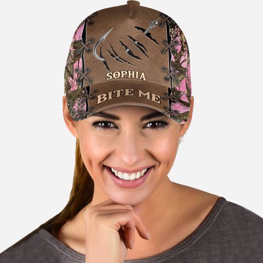 Discover Fishing Girl - Personalized Fishing Classic Cap