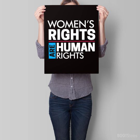 Discover Womens Rights Are Human Rights Protest Sign