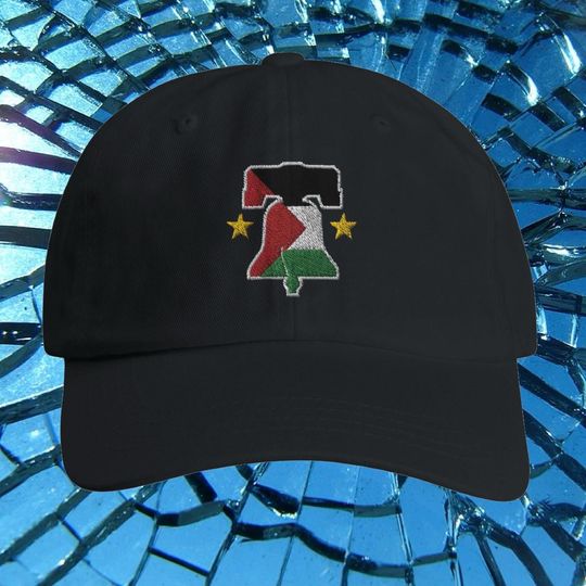 Discover Liberty bell (Palestine flag) hat - Adult Low-Profile Cotton Twill Dad Cap