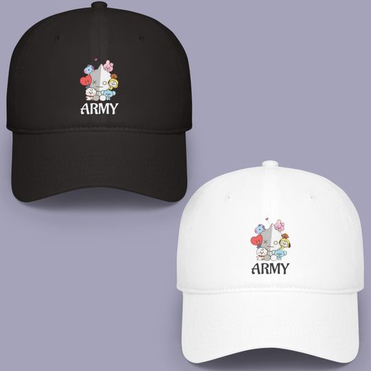 Discover BTS BT21 Army baseball cap- BTS unisex hat, bts baseball cap