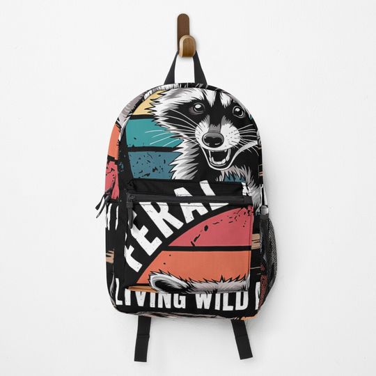 Discover Feral Raccoon Funny Hysterectomy Recovery Present For Women Backpack