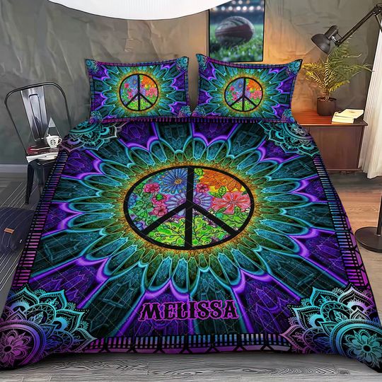 Discover Hippie Soul - Personalized Hippie Quilt Set