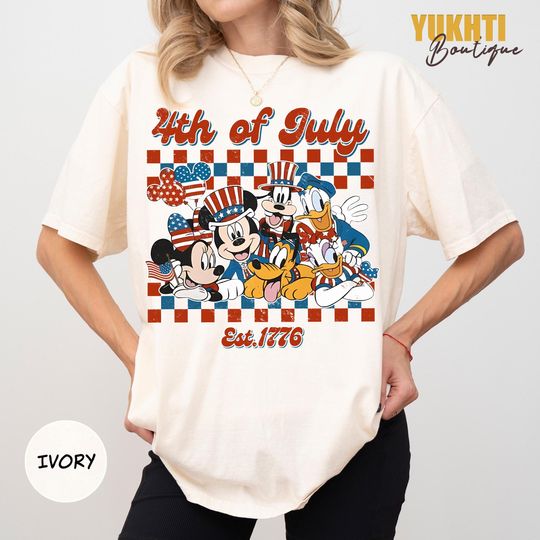 Discover Disneyyy Friends 4th of July Shirt, Independence Day Disneyyy Trip Tee