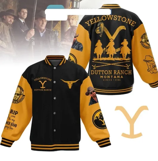 Discover YStone Dutton Ranch Montana Since 1886 Baseball Jacket