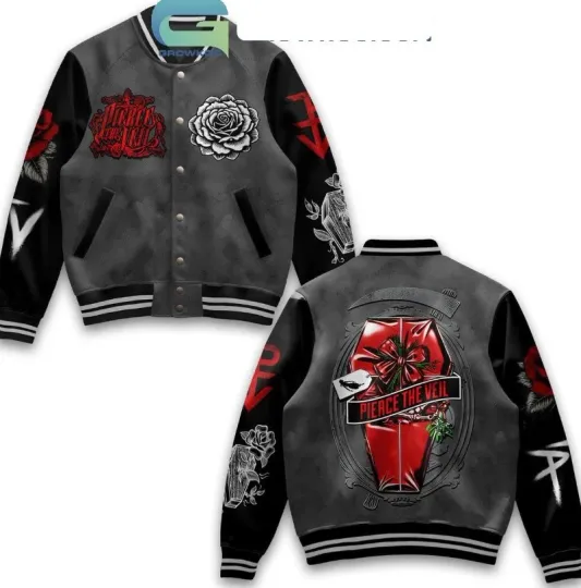 Discover Pierce The Veil 2025 Bulls In The Bronx Baseball Jacket