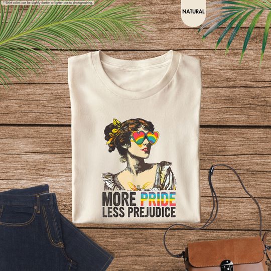 Discover More Pride Less Prejudice Shirt, LGBTQ Shirt, Proud Ally Shirt, Pride Month Shirt