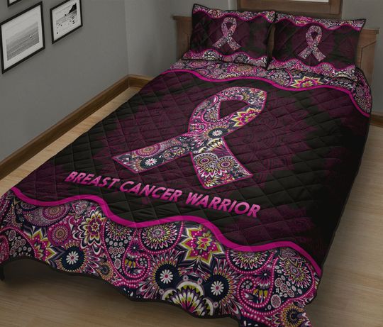 Discover Breast Cancer Warrior Breast Cancer Awareness Quilt Set
