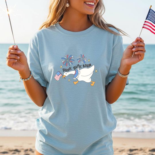 Discover Happy 4th Of July Ducks Shirt, Independence Day Tee, American Goose Shirt