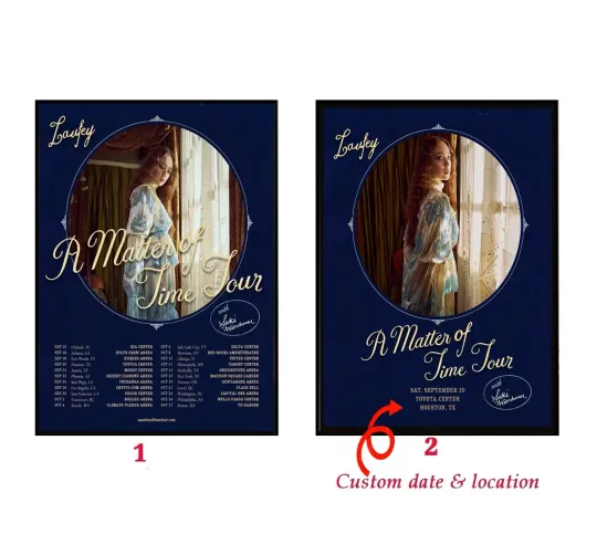 Discover Custom Laufey A Matter Of Time Tour 2025 Poster