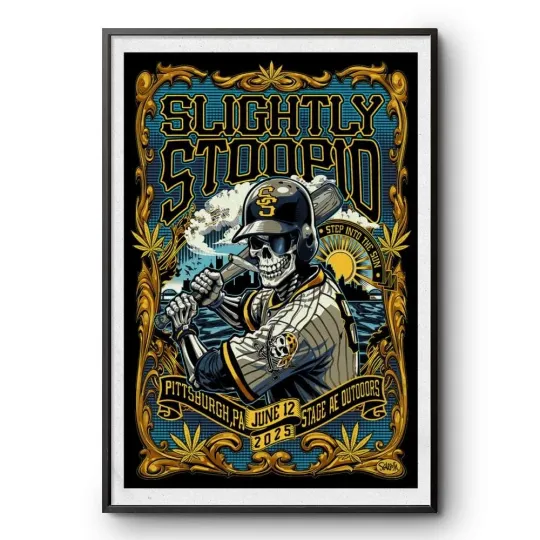 Discover HOT Slightly Stoopid Tour Pittsburgh, PA June 12, 2025 Poster 18x24