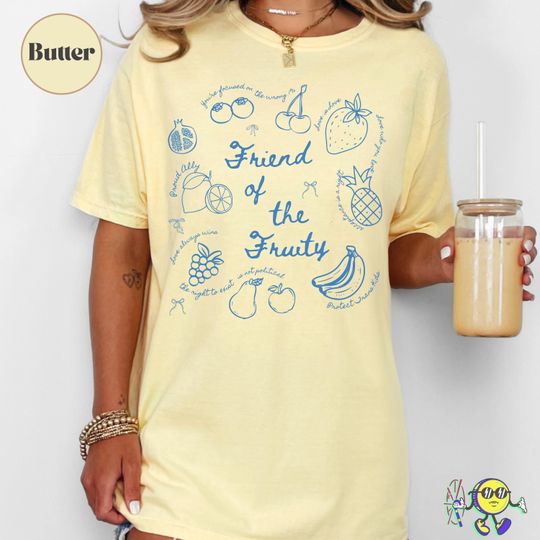 Discover Friend of the Fruity Doodle Shirt, Fruit Doodle shirt, Proud Ally Tee, Queer Rights, Pride Month