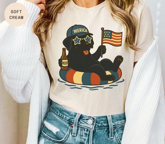 Discover Labrador 4th of July Shirt, Independence Day Shirt, USA Flag