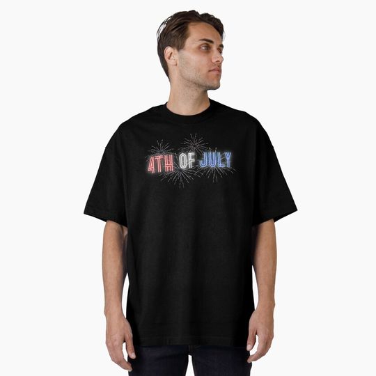 Discover 4th of July Neon T-Shirt