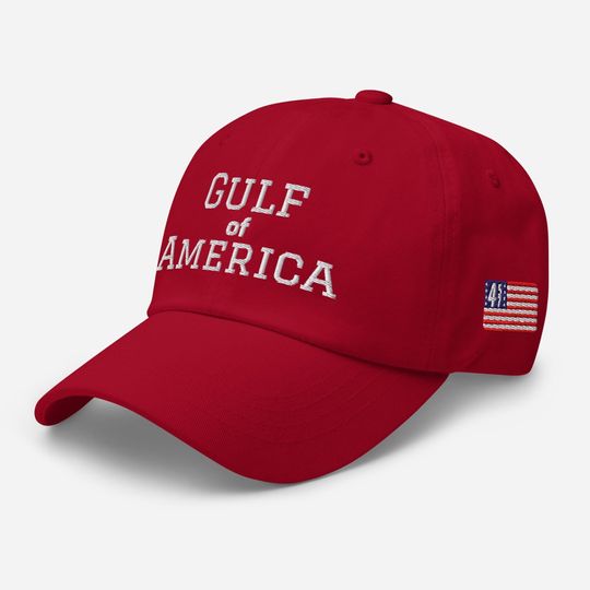 Discover Gulf Of America 45 47 Flag Hat, Embroidered MAGA Hat, 45 47 Hat, Trump 45 47, Donald Trump