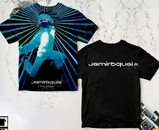 Discover Jamiroquai A Funk Odyssey Album Cover AOP 3D T-Shirt