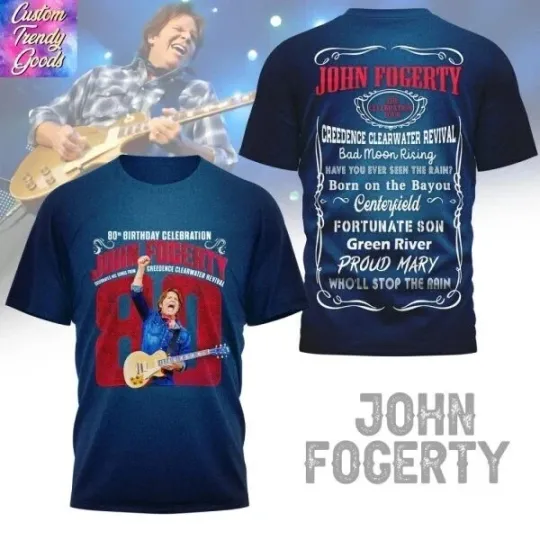 Discover John Fogerty 80th Birthday Celebration 3D T-Shirt