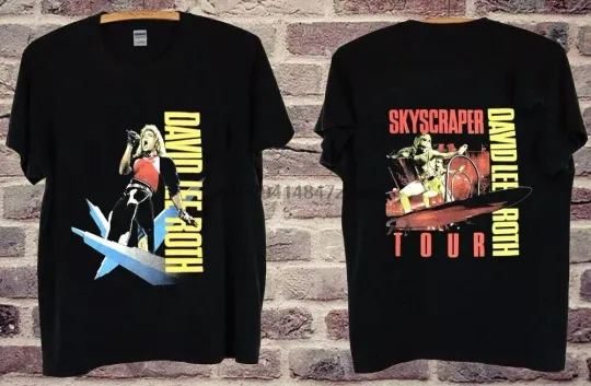 Discover David Lee Roth Skyscraper Tour 1988 T SHIRT