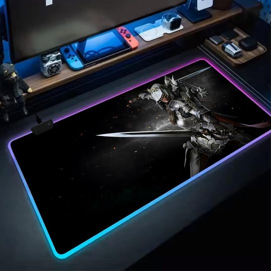 Discover Cool Lost Ark Mouse Pad Anime Gaming Mouse Pad LED Desk Mat
