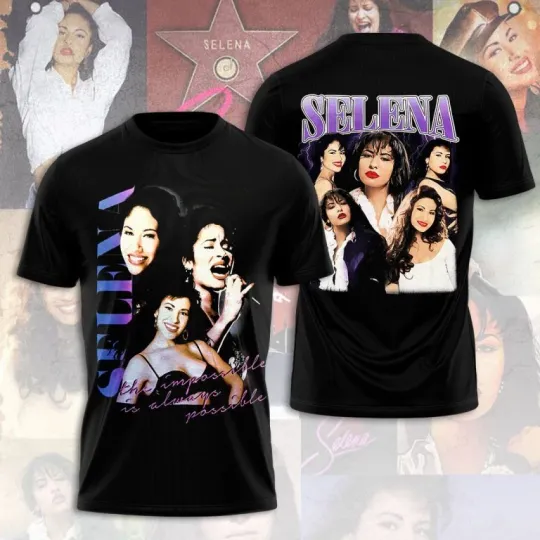 Discover Selena Quintanilla Pérez 3D  Unisex T-shirt gift