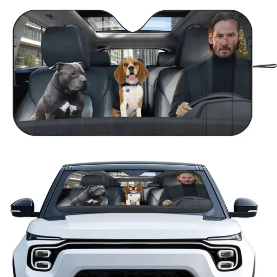 Discover J-John Wick Driving Car SunShade