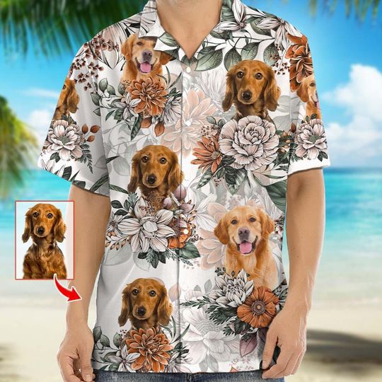 Discover Upload Photo Hawaiian Shirt, Summer Beach Shirt