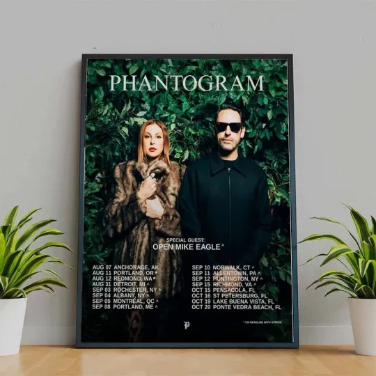 Discover Phantogram Open Mike Eagle Tour 2025 Poster