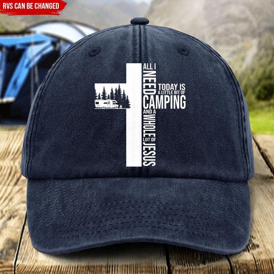 Discover All Need Today is A Little Bit Of Camping And A Whole Lot Of Wash Denim Baseball Cap