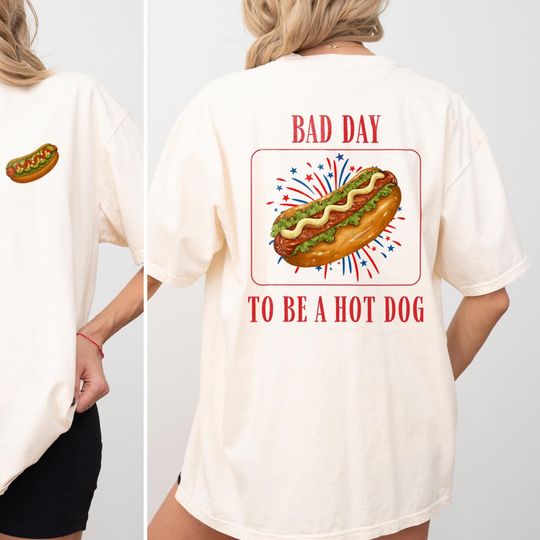 Discover Comfort Colors It's a Bad Day to be a Hotdog Shirt, Funny Meme Shirt, Trendy Funny Shirt, Funny Hot Dog Shirt