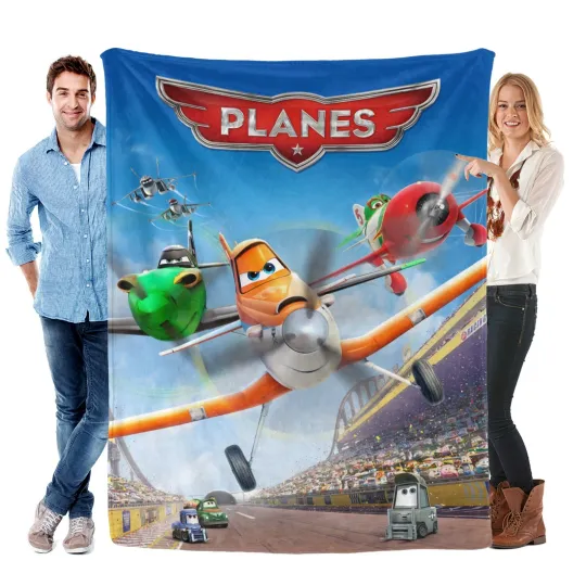 Discover Disneyyy Planes Blanket Soft Bed Sofa Throw Cozy Lightweight Birthday Gift