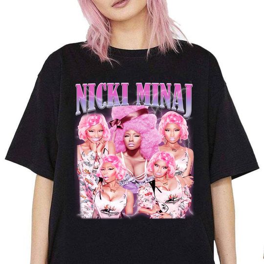 Discover Nicki Minaj Hip Hop Vintage T-shirt, Retro Nicki Minaj Rapper Shirt