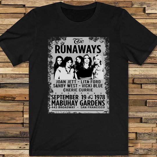 Discover Vintage The Runaways T-shirt, Retro The Runaways Shirt