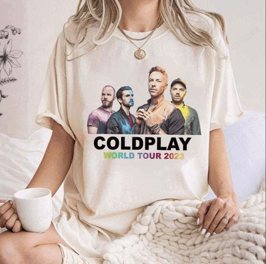 Discover Vintage Coldplay Tour Shirt, Band Members T-Shirt